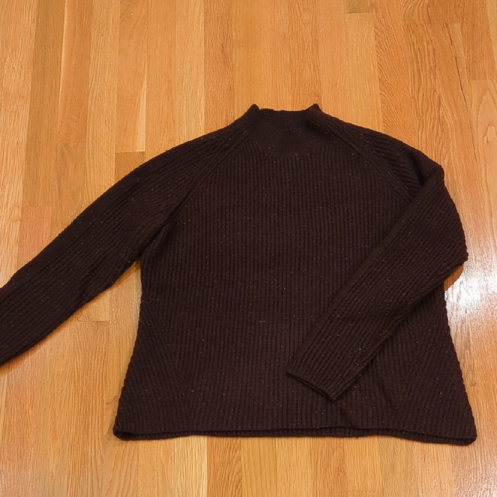 Kuhl Womens Size L Wool Sweater Brown/Burgundy NWOT